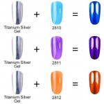 Гел Лак Металик Основа 7ml Сребро Elite99
